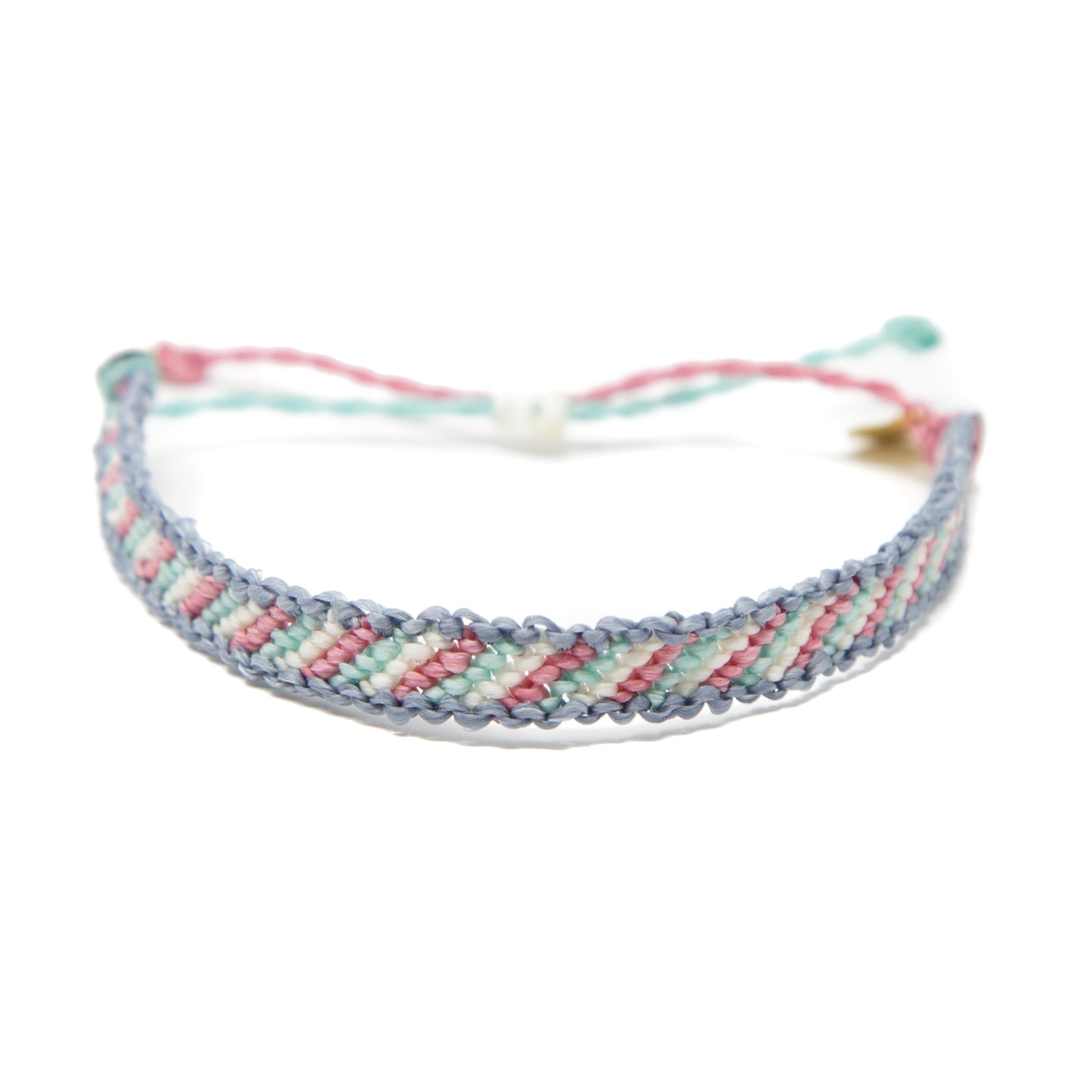 Denim Candy Stripe Friendship Bracelet