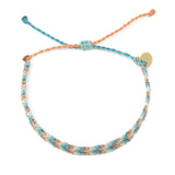 Coral & Teal Chevron Friendship Bracelet