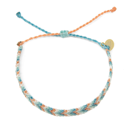 Coral & Teal Chevron Friendship Bracelet