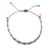 Blue & Neutral Chevron Friendship Bracelet