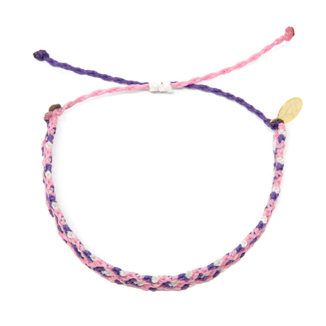 Pink & Purple Double Diamond Friendship Bracelet
