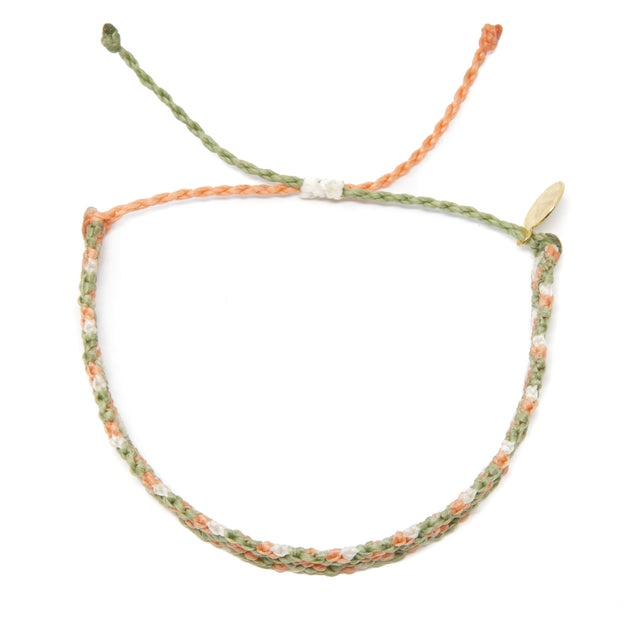 Bright Neutral Double Diamond Friendship Bracelet