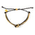 Black & Gold String Carlos Bracelet