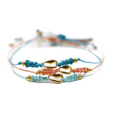 Coral Popoyo Anklet in Gold