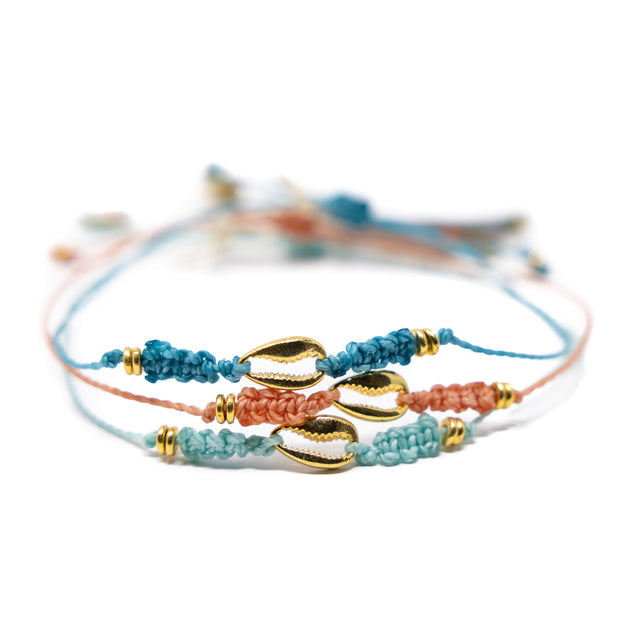 Coral Popoyo Anklet in Gold