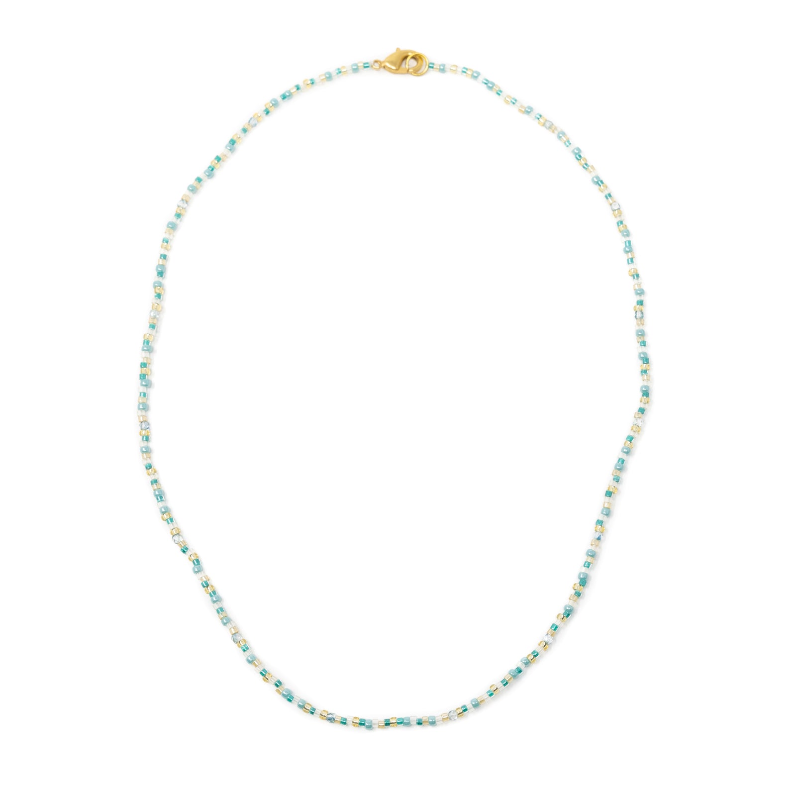 Teal & Gold Shine Bright Wanderlust Necklace