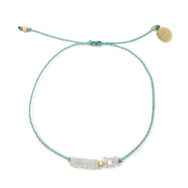 Secret Garden w/Moonstone Healing Stone Bracelet in Gold