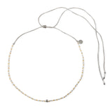 Silver & Rose Gold Labradorite Healing Choker