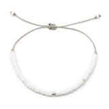 White &  Silver Cali Surfer Bracelet