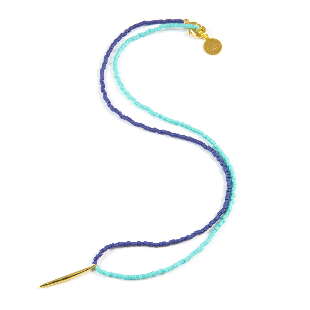 Navy & Teal Half N Half Spike