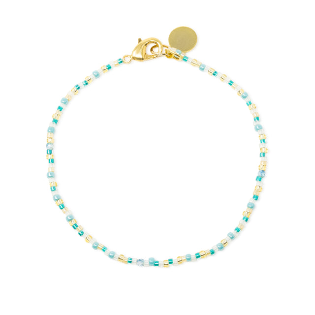 Teal & Gold Shine Bright Bracelet