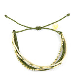 Olive Multi Strand Bracelet