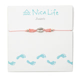 Pink Popoyo Anklet in Silver