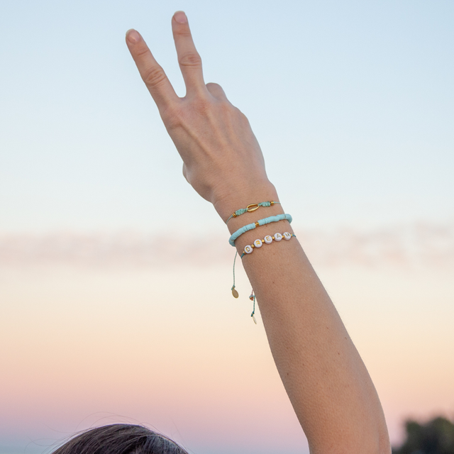 DREAM Wear Your Heart Bracelet in Teal