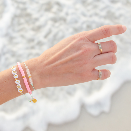 GRL PWR Wear Your Heart Bracelet in Cucumber