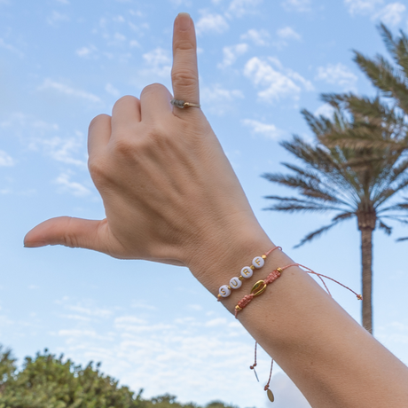 SURF Wear Your Heart Bracelet in Coral