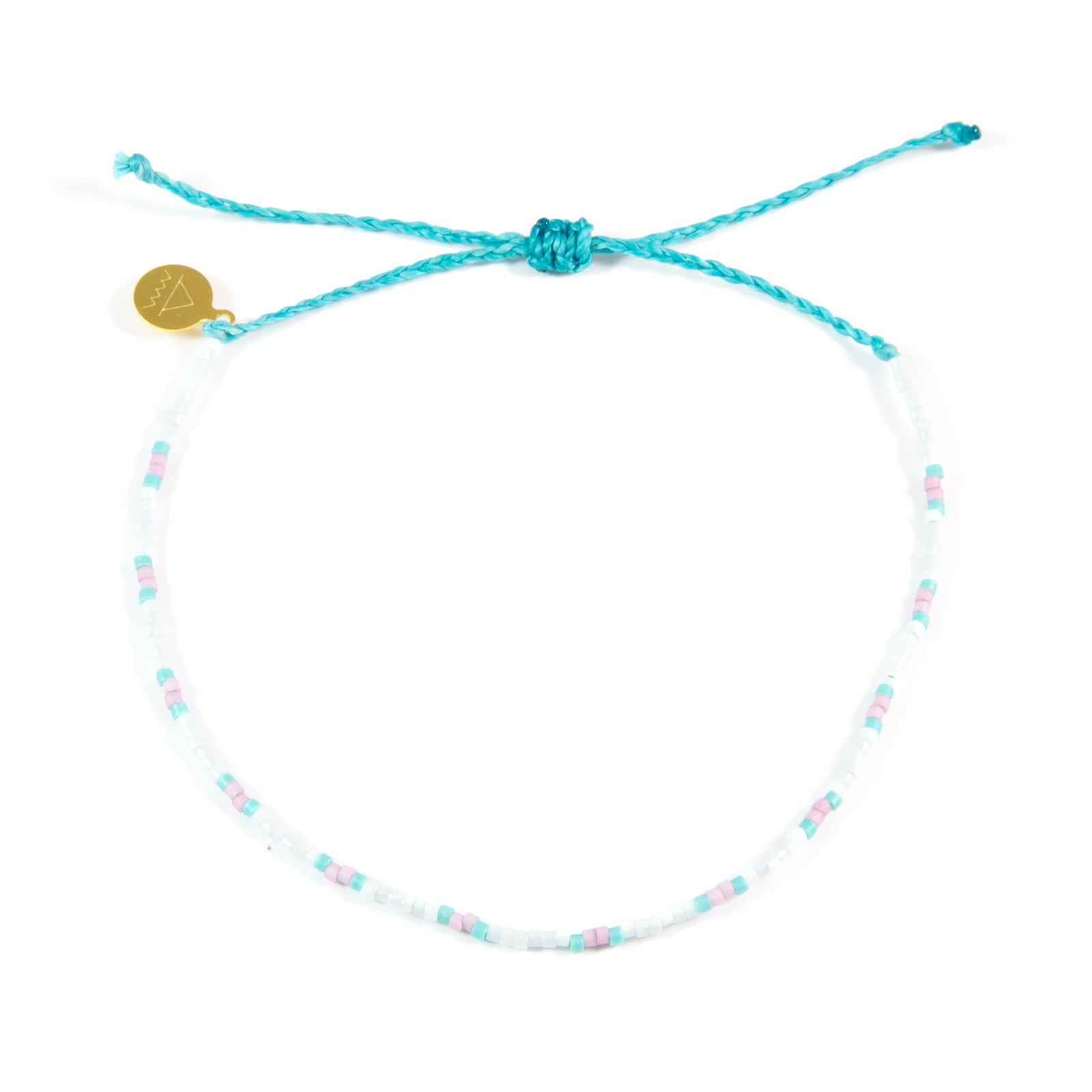 Teal & Plum Dot Anklet