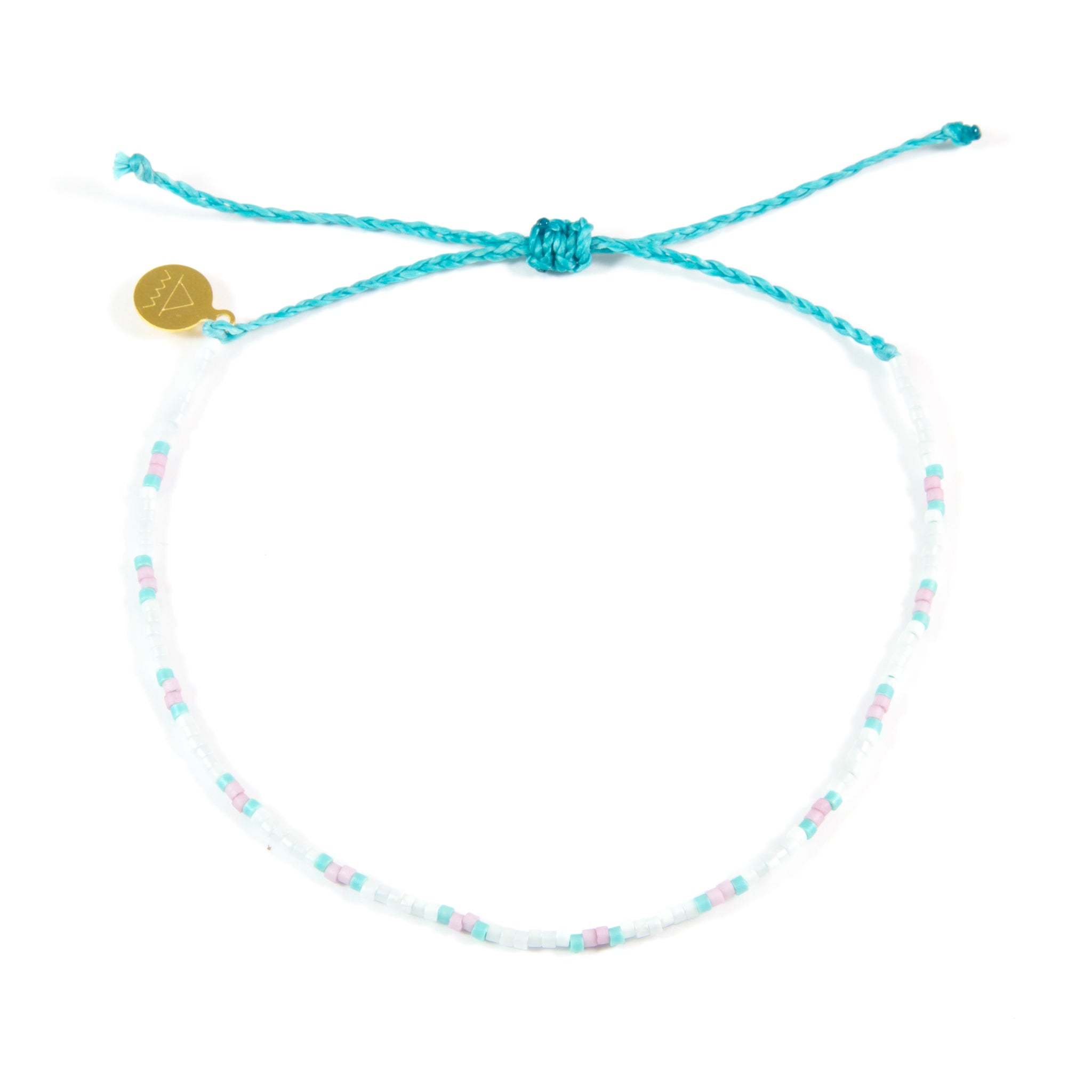 Teal & Plum Dot Anklet