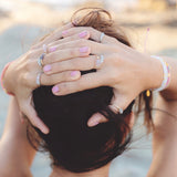 Rose Quartz & Gold Intention Ring