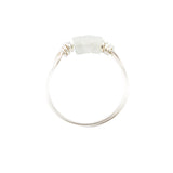 Aquamarine & Silver Intention Ring