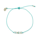 Aquamarine & Secret Garden Intention Bracelet Silver