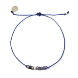 Iolite & Navy Intention Bracelet Silver