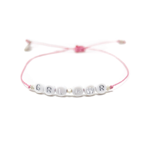 GRL PWR Wear Your Heart Bracelet in Rose