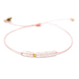 Rose Quartz & Pink Intention Bracelet Gold