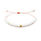 White & Gold Cali Surfer Bracelet