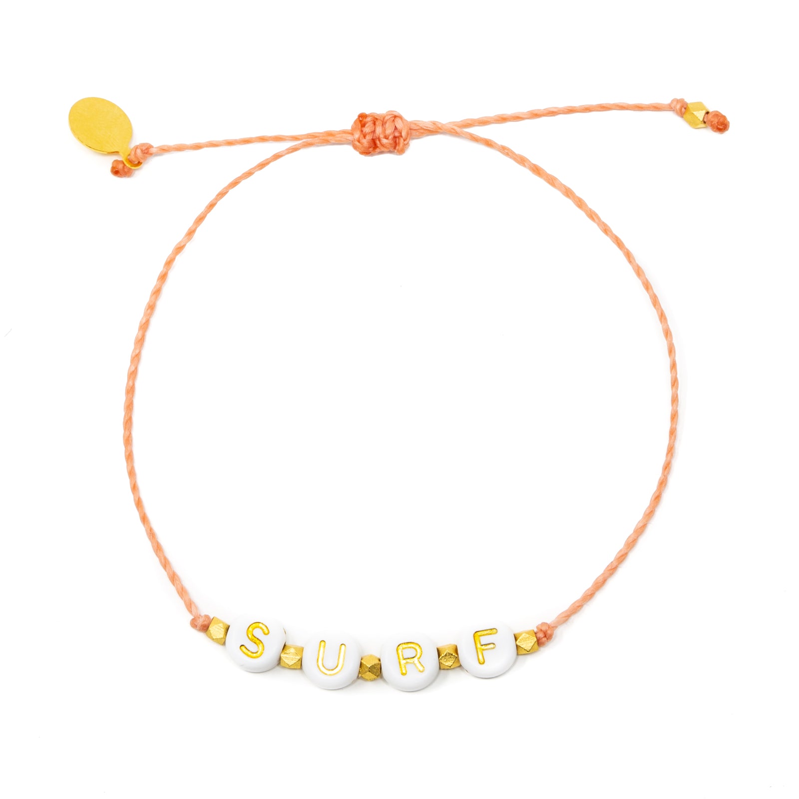 SURF Wear Your Heart Bracelet in Coral
