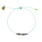Iolite & Cucumber Intention Bracelet Gold