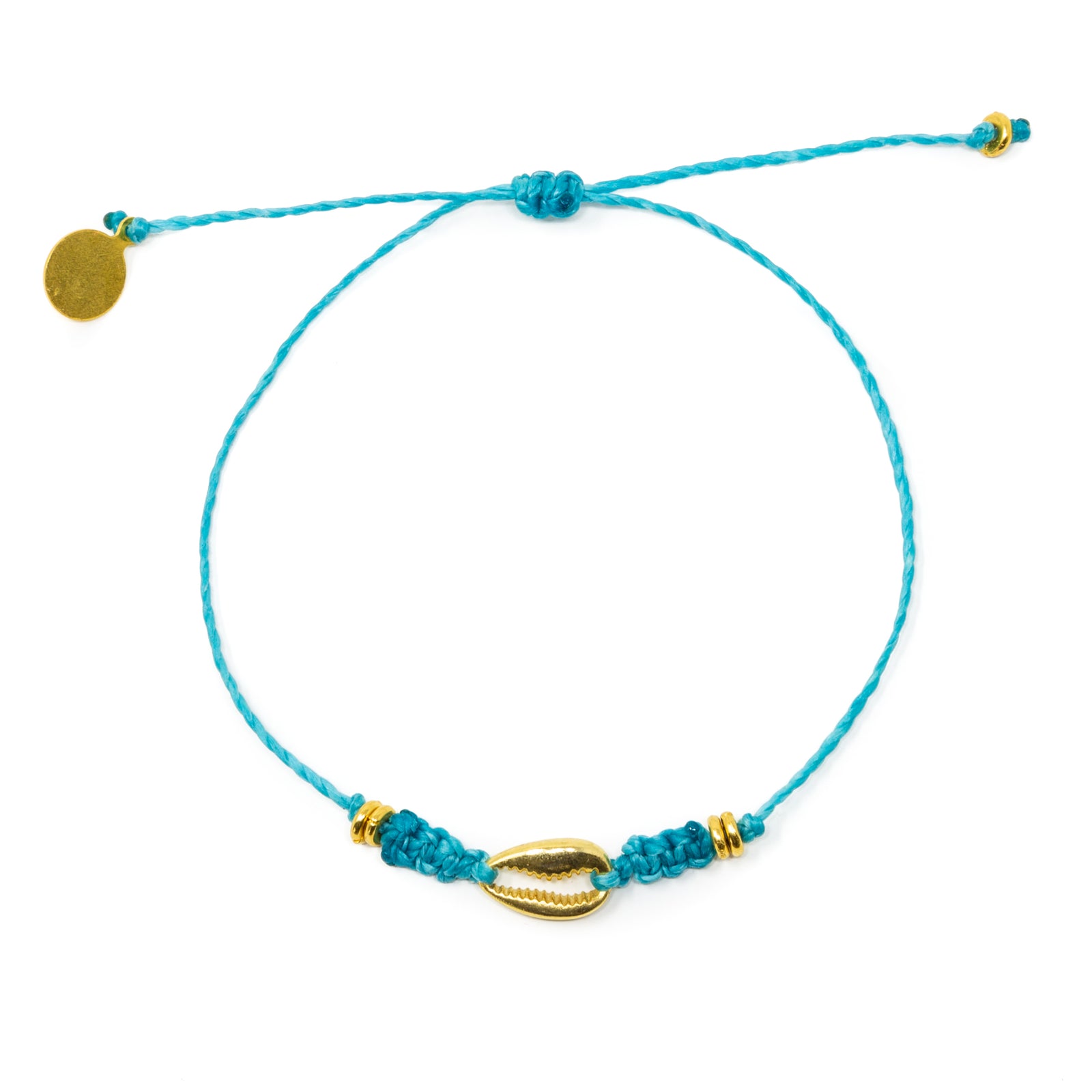 Teal Popoyo Bracelet in Gold