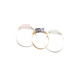 Aquamarine & Silver Intention Ring