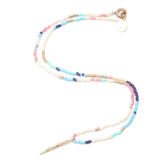 Color Pop Spike Necklace