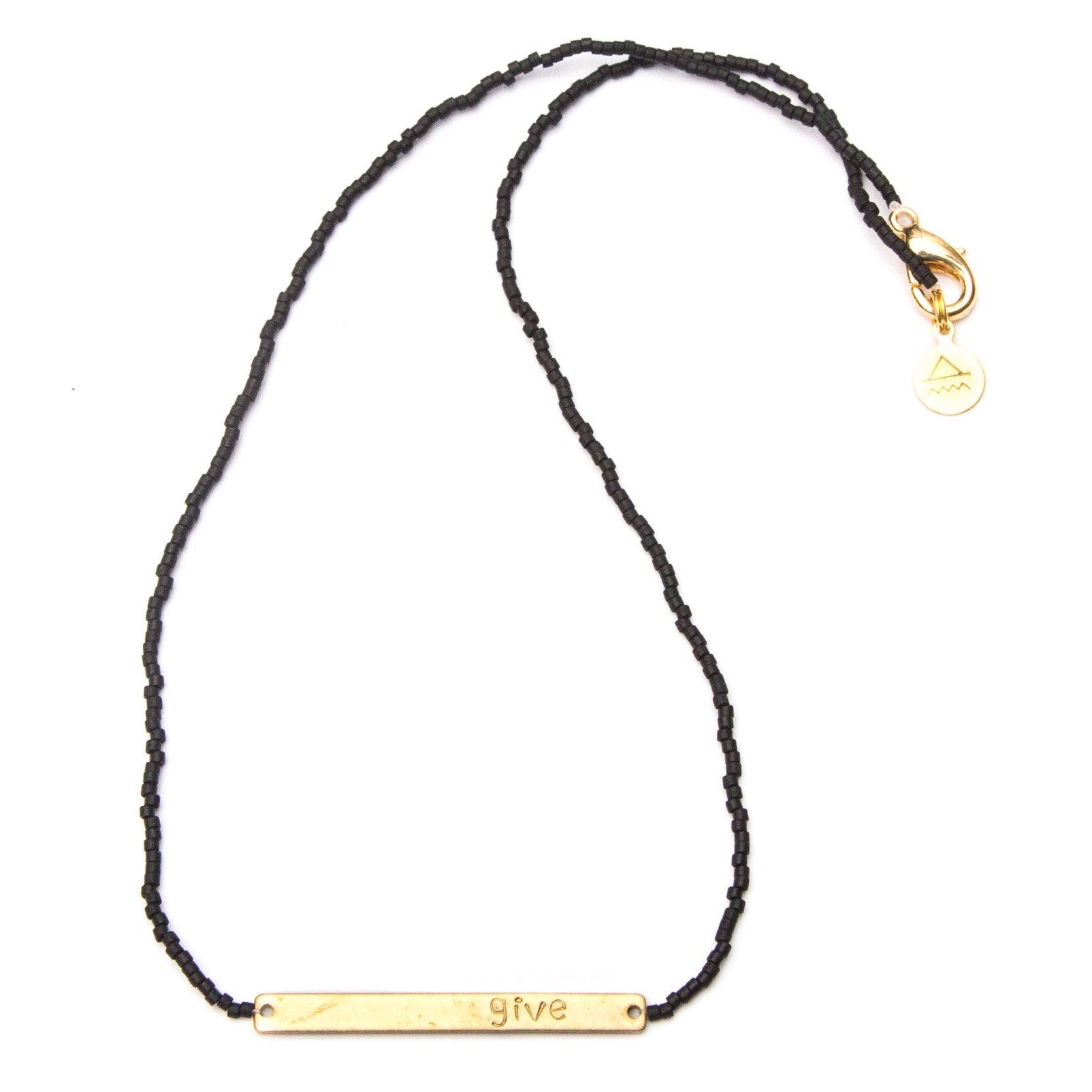 Black GIVE Necklace