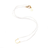 White Horseshoe Necklace