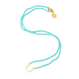 Teal Horseshoe Necklace