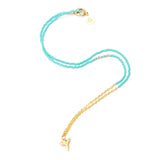 Teal Shark Tooth Necklace