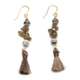 Mocha Tassel Earrings