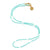 Teal w/ White Dot Necklace