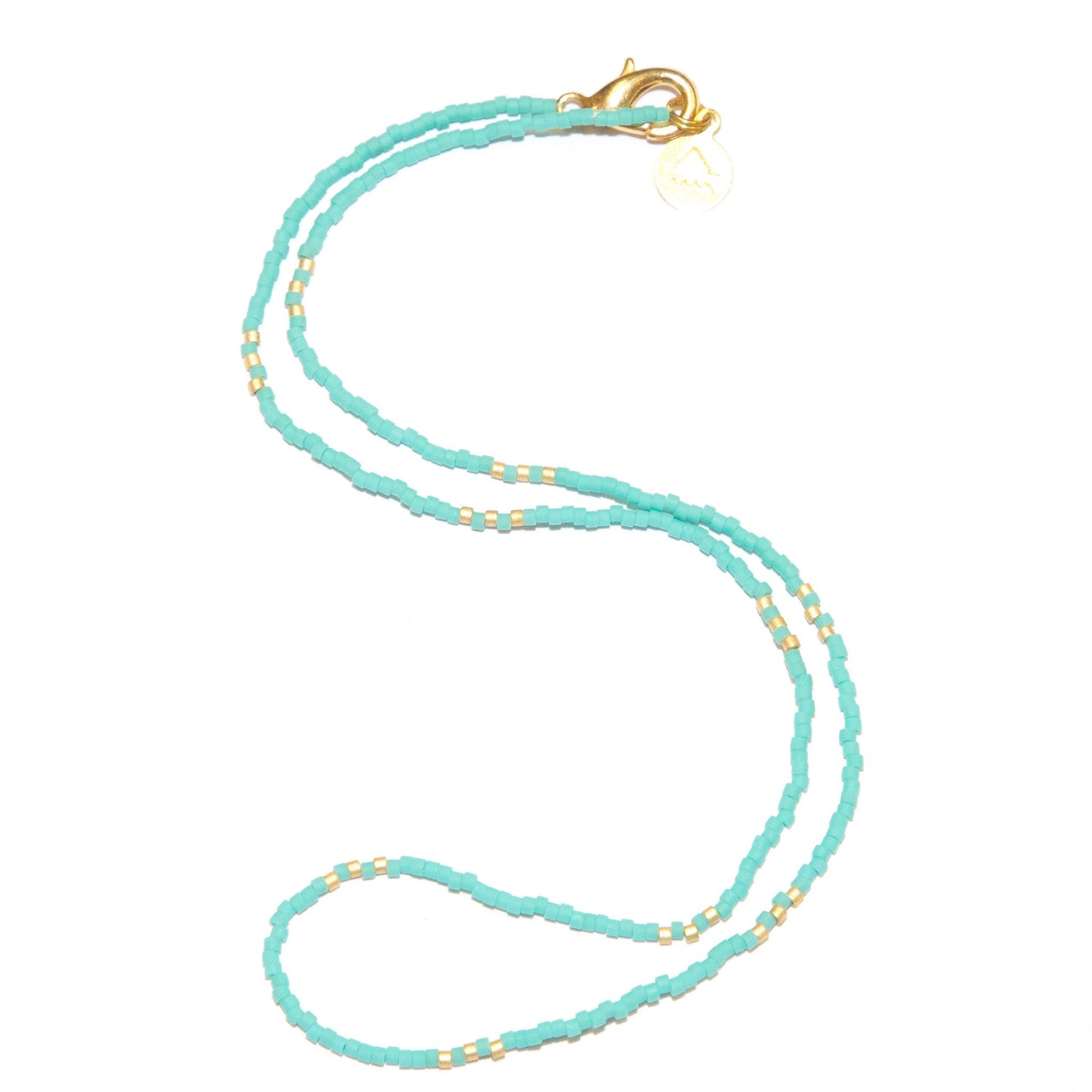 Teal Simple Statement Necklace