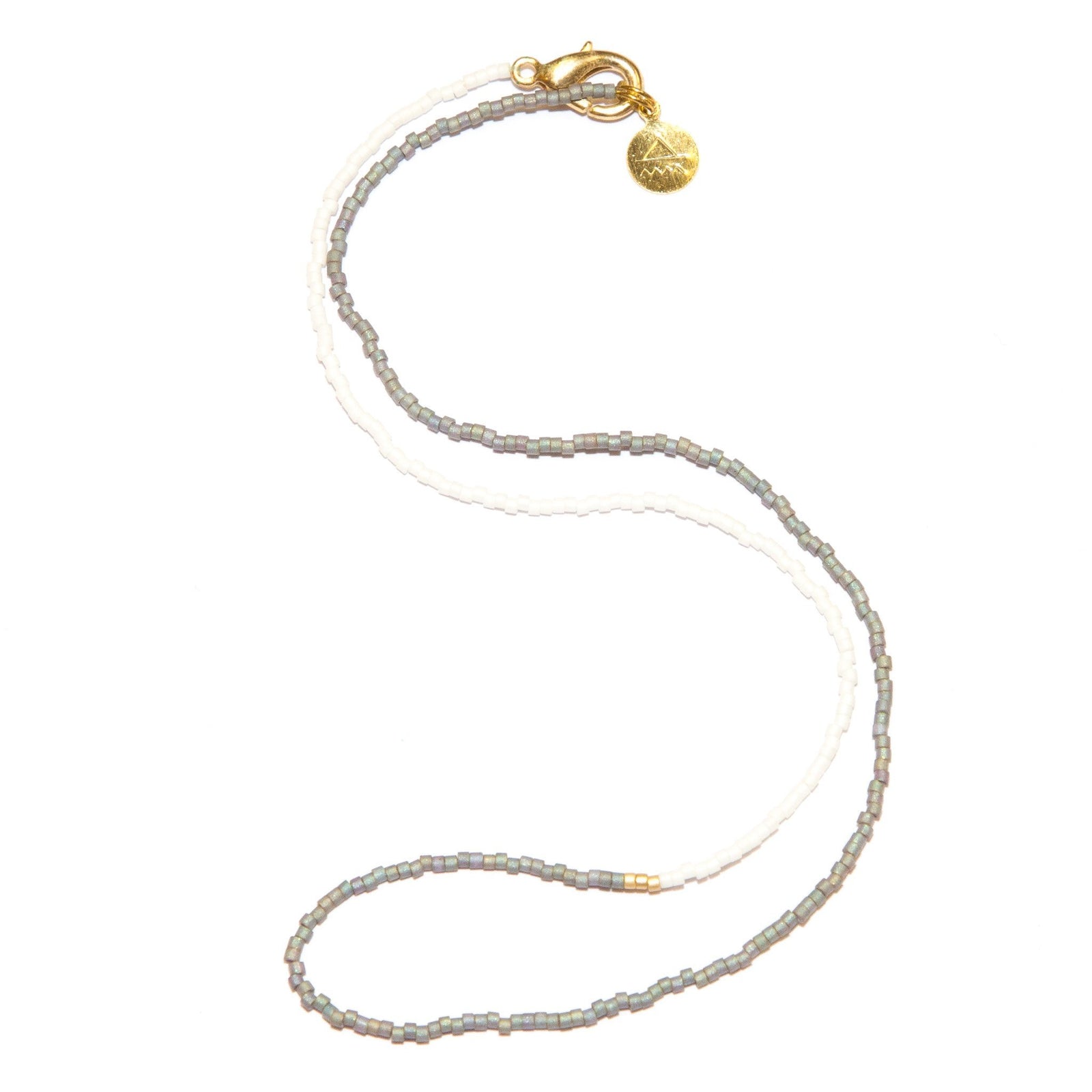 Denim Asymmetrical Necklace