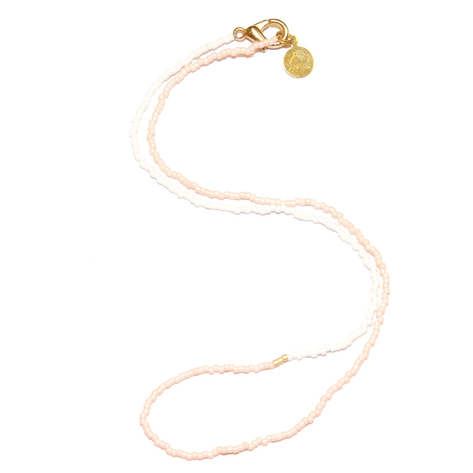 Light Coral Asymmetrical Necklace