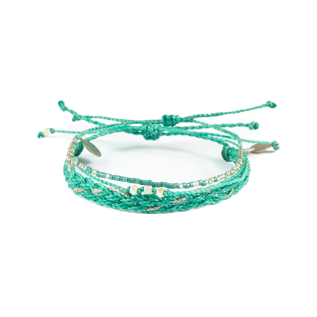 Secret Garden & Silver Bracelet Stack