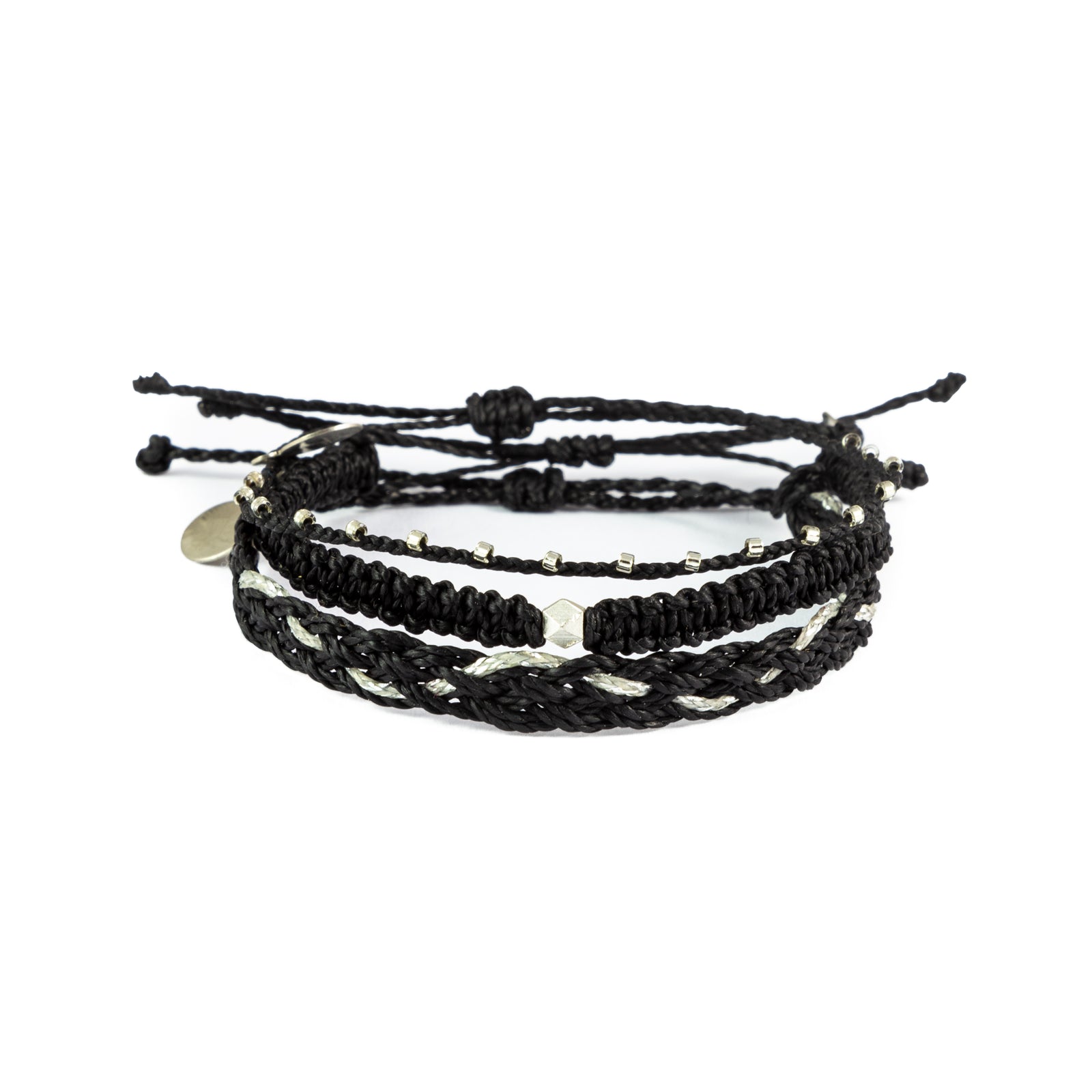 Black & Silver Bracelet Stack