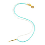 Teal & White Half N Half Spike