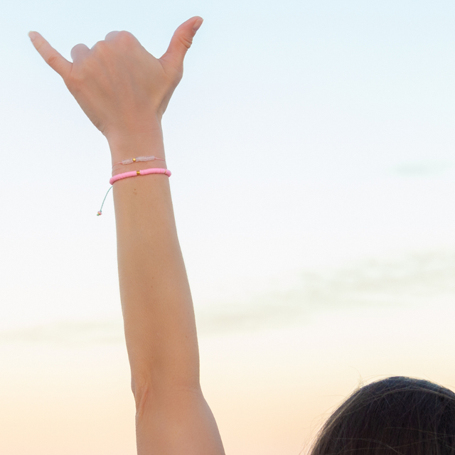 Rose Quartz & Pink Intention Bracelet Gold