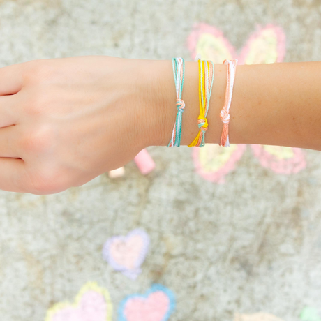 Coral & White Women's Carlos Bracelet