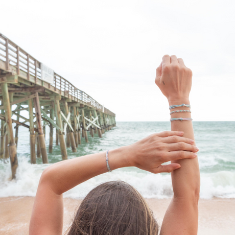 Rose Cucumber & Denim Carlos Bracelet