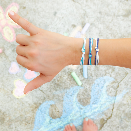 Teal & White Women's Carlos Bracelet